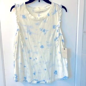 Lucky Brand Tank Top with Ruffle Accent
